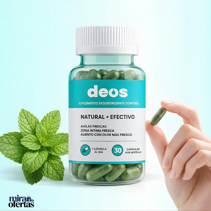 Cápsulas DEOS para el Mal Olor Corporal | Frescura y Confianza Todos los Días